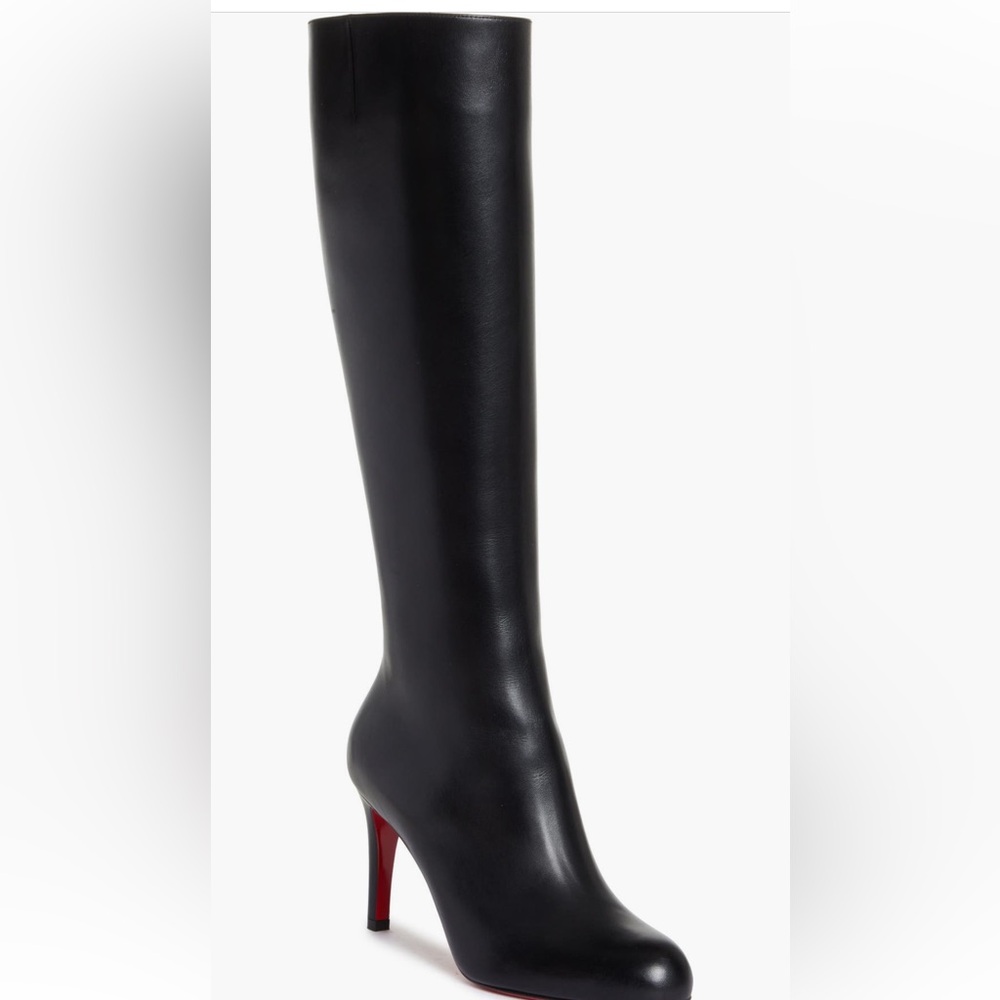 Christian Lauboutin Pumppie Botta 85 mm Boots Black Women Size 37.5